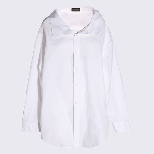 Balenciaga White Cotton Shirt - Balenciaga - Modalova