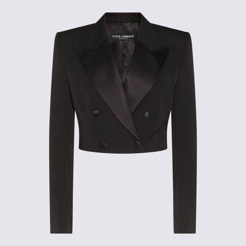 Dolce & Gabbana Black Wool Blazer - Dolce & Gabbana - Modalova