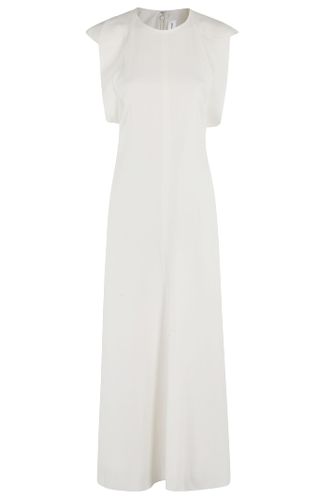 Folded Cap Sleeve Midi Dress - Victoria Beckham - Modalova