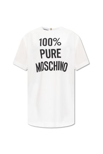 Moschino Dress With Logo - Moschino - Modalova