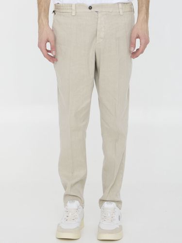 PT Torino Linen And Cotton Trousers - PT Torino - Modalova