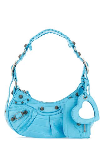 Light Blue Leather Le Cagole Xs Shoulder Bag - Balenciaga - Modalova