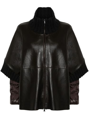 Chocolate Brown Lambskin Jacket - Parosh - Modalova