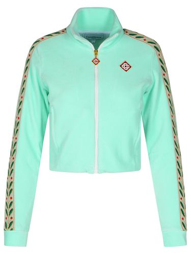 Track Laurel Light Cotton Blend Sweatshirt - Casablanca - Modalova