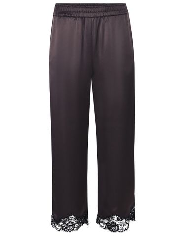 Palazzo Trousers pendolo Made Of Satin - Pinko - Modalova