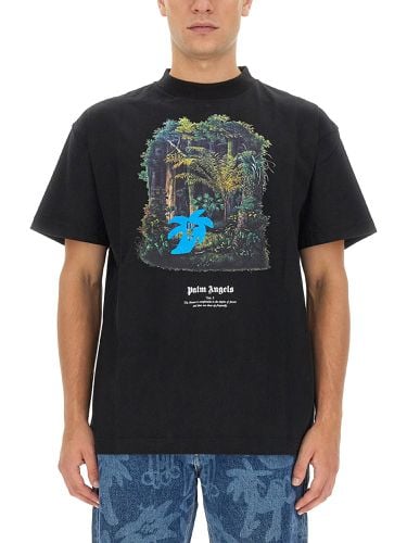 Hunting In The Forest T-shirt - Palm Angels - Modalova