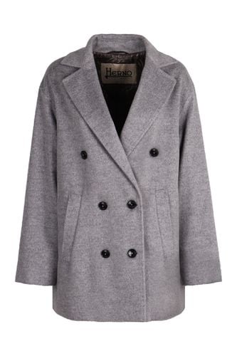 Herno Double-breasted Wool Coat - Herno - Modalova