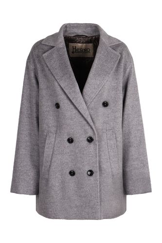 Herno Double-breasted Wool Coat - Herno - Modalova