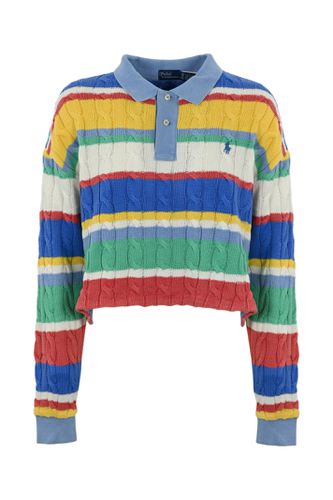 Womens Cable-knit Polo Shirt - Polo Ralph Lauren - Modalova