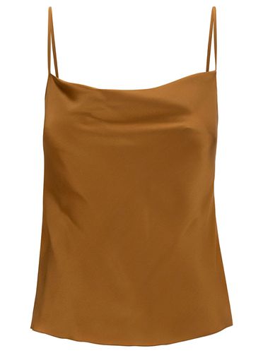 Top With Draped Neckline In Silk Blend Woman - Alberta Ferretti - Modalova