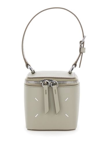 Handbag With Logo Imprinted On The Front In Leather Woman - Maison Margiela - Modalova