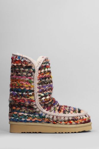 Eskimo 24 Low Heels Ankle Boots In Wool - Mou - Modalova