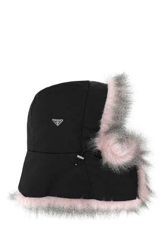 Prada Black Re-nylon Hat - Prada - Modalova