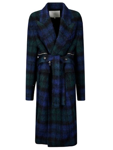 Setchu Double Zip Coat Long Tartan - Setchu - Modalova