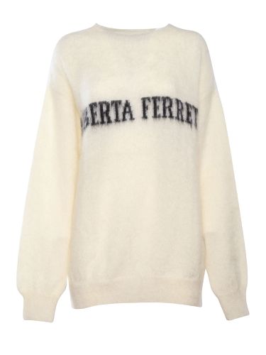 Crew Neck Sweater In Wool - Alberta Ferretti - Modalova