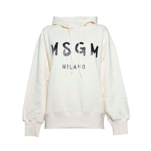 MSGM Logo Printed Drawstring Hoodie - MSGM - Modalova