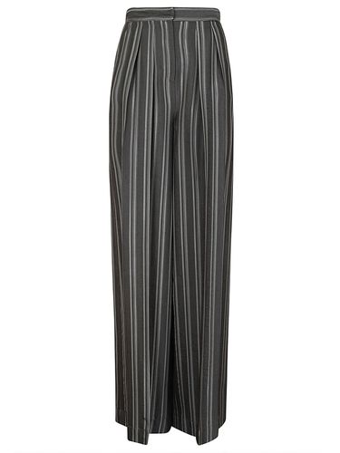 Striped Pleated Trousers - Alberta Ferretti - Modalova