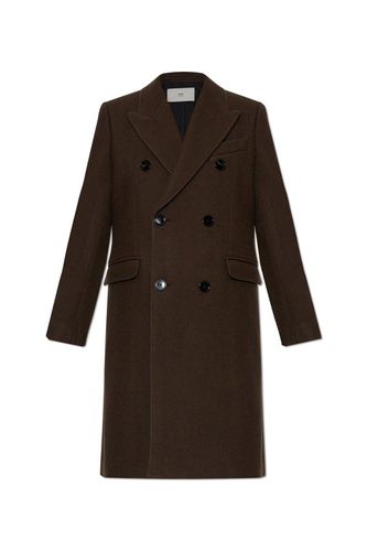 Pairs Double Breasted Coat - Ami Alexandre Mattiussi - Modalova