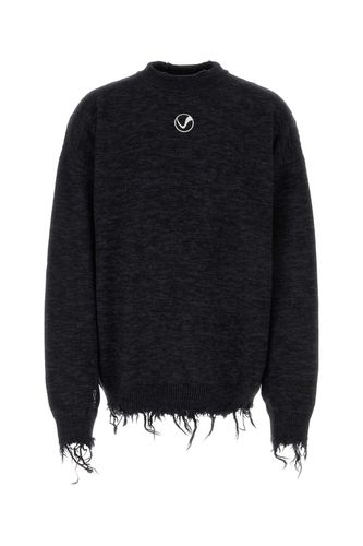 Two-tone Wool Oversize Sweater - VETEMENTS - Modalova