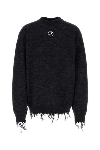 Two-tone Wool Oversize Sweater - VETEMENTS - Modalova