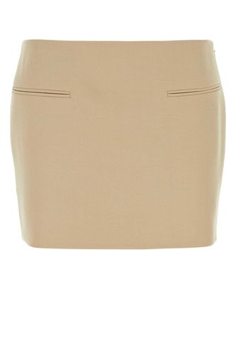 Ferragamo Beige Wool Mini Skirt - Ferragamo - Modalova