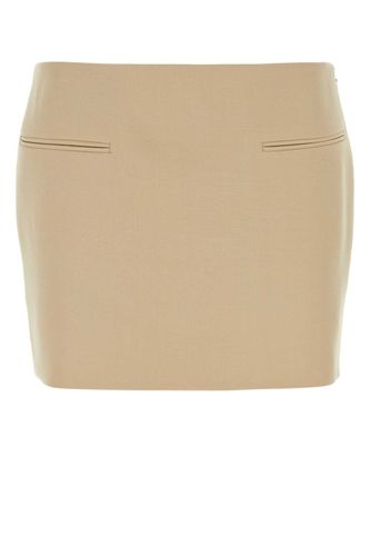 Ferragamo Beige Wool Mini Skirt - Ferragamo - Modalova