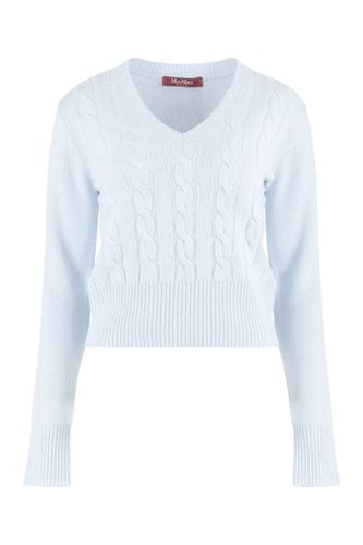 Cashmere V-neck Sweater - Max Mara Studio - Modalova