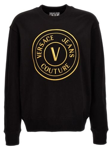 Logo Embroidery Sweatshirt - Versace Jeans Couture - Modalova