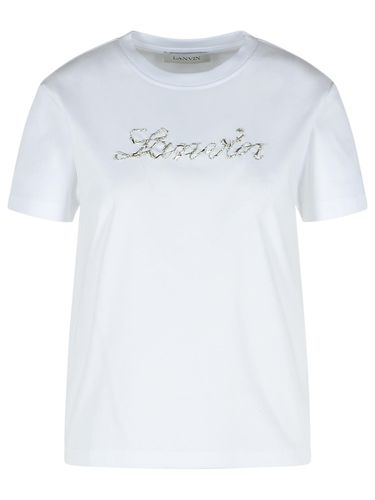 Lanvin White Cotton T-shirt - Lanvin - Modalova