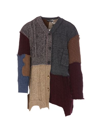 Wool Patchwork Cardigan - Dolce & Gabbana - Modalova