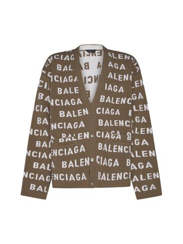 Balenciaga Logo Wool Cardigan - Balenciaga - Modalova