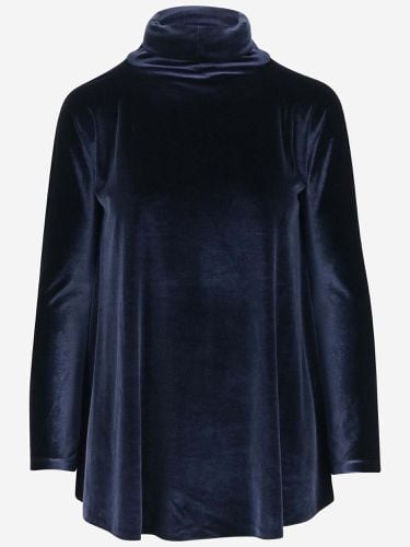 Stretch Velvet Jersey Blouse - Stephan Janson - Modalova