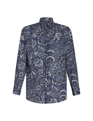 Cotton Shirt With Paisley Floral Pattern - Etro - Modalova