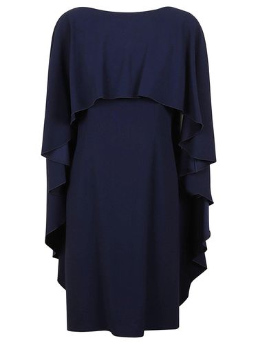 Short Cape Effect Dress - Alberta Ferretti - Modalova