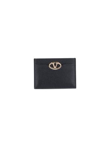 Leather Card Holder - Valentino Garavani - Modalova