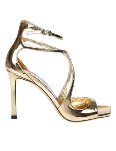 Sandal Azia 95 In Metallic Leather Color - Jimmy Choo - Modalova