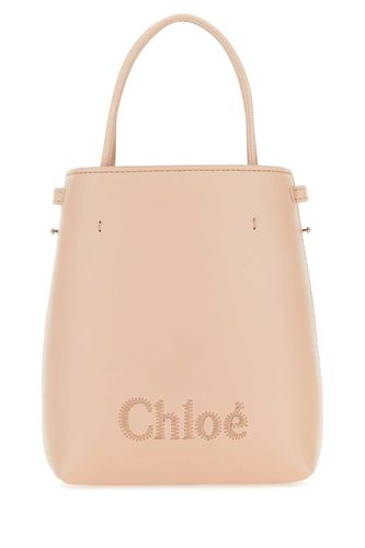 Powder Pink Leather Micro Chloã Sense Handbag - Chloé - Modalova