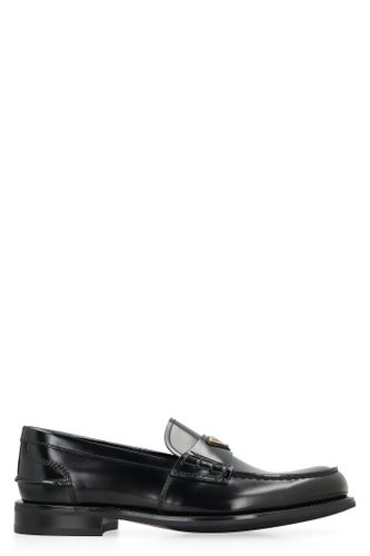 Prada Brushed Leather Loafers - Prada - Modalova