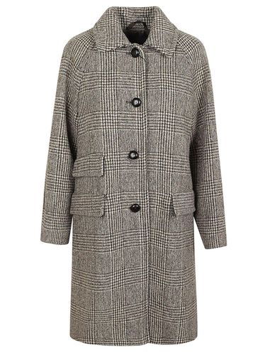 Buttoned Checked Coat - Weekend Max Mara - Modalova