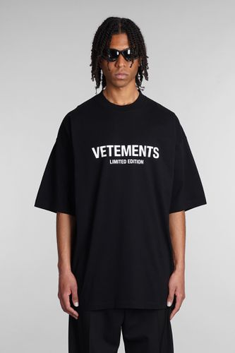 VETEMENTS T-shirt In Black Cotton - VETEMENTS - Modalova