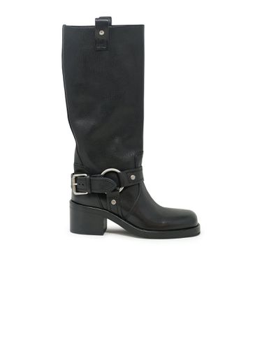 Ash Black Leather Boots - Ash - Modalova