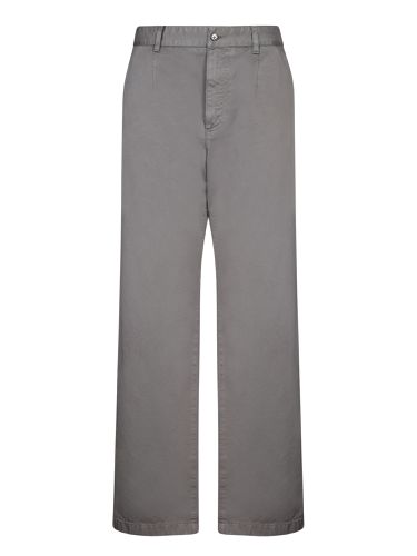 Trousers In Cotton Canvas - Dolce & Gabbana - Modalova