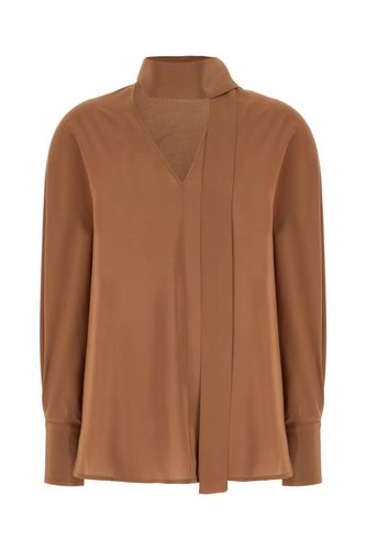 Max Mara Studio Brown Silk Blouse - Max Mara Studio - Modalova