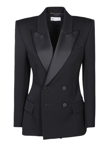 Saint Laurent Black Smoking Jacket - Saint Laurent - Modalova