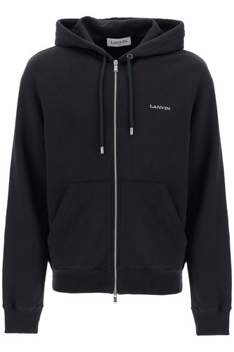 Hooded Sweatshirt With Zipper - Lanvin - Modalova