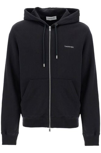 Hooded Sweatshirt With Zipper - Lanvin - Modalova