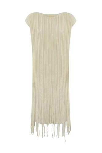 Dress With Wool Fringes - Liviana Conti - Modalova