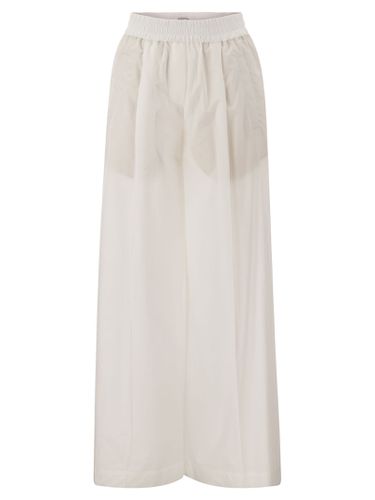 Relaxed Light Cotton Trousers - Brunello Cucinelli - Modalova