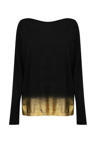 Wool Sweater With Laminated Edge - Liviana Conti - Modalova