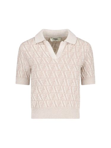 Fendi ff Knit Polo Shirt - Fendi - Modalova